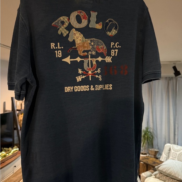 Polo by Ralph Lauren Classic Blue Denim Polo Shirt - Picture 6 of 8